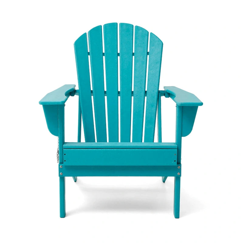 Chaise Adirondack pliante en PEHD pour patio extérieur Elm Plus