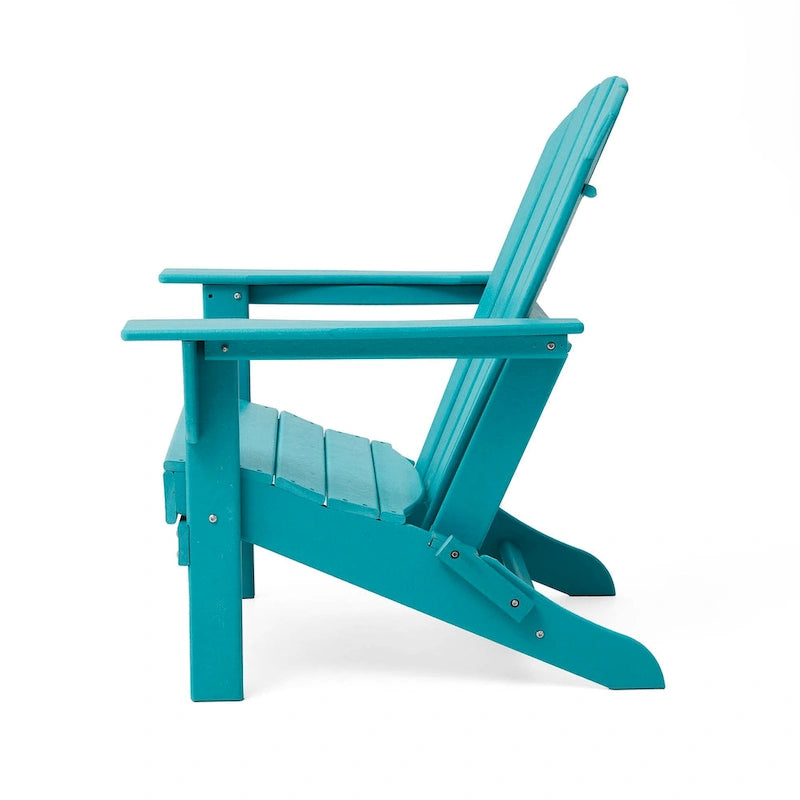 Chaise Adirondack pliante en PEHD pour patio extérieur Elm Plus