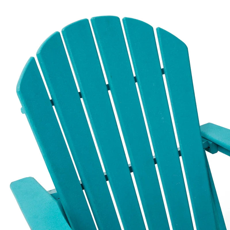 Chaise Adirondack pliante en PEHD pour patio extérieur Elm Plus