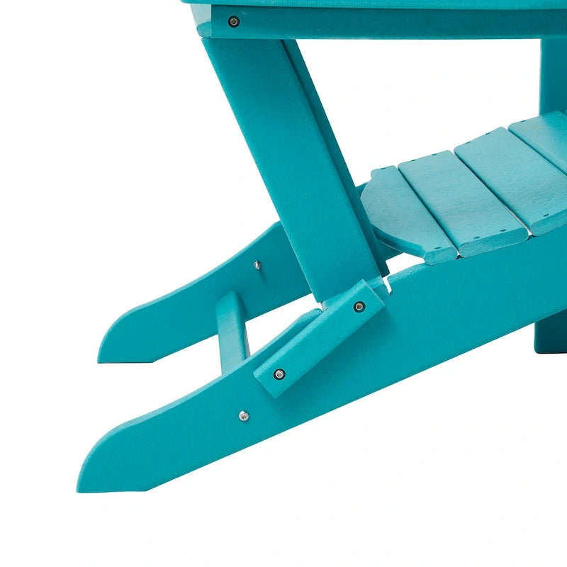 Chaise Adirondack pliante en PEHD pour patio extérieur Elm Plus