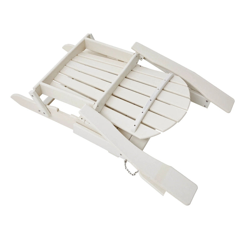 Chaise Adirondack pliante en PEHD pour patio extérieur Elm Plus