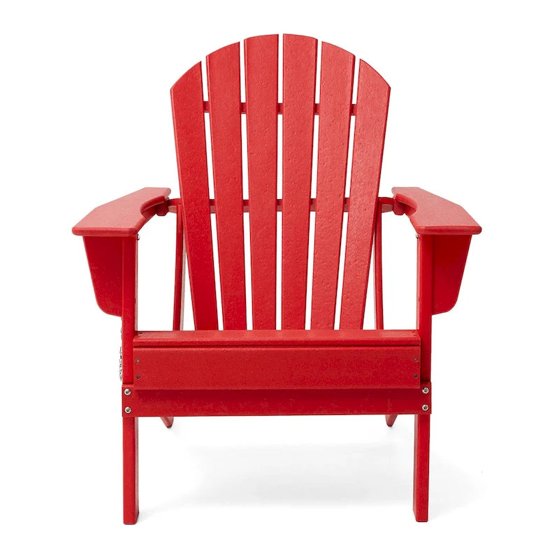 Chaise Adirondack pliante en PEHD pour patio extérieur Elm Plus