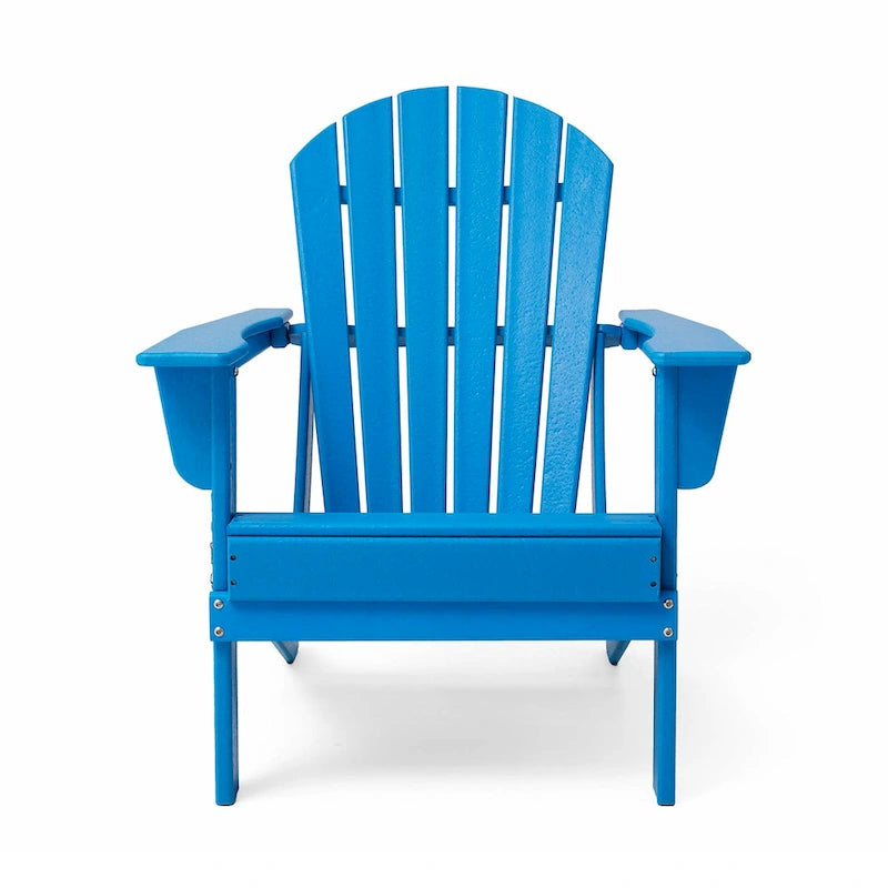 Chaise Adirondack pliante en PEHD pour patio extérieur Elm Plus