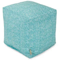 Majestic Home Goods Pouf Cube Repose-pieds Intérieur / Extérieur Sud-Ouest