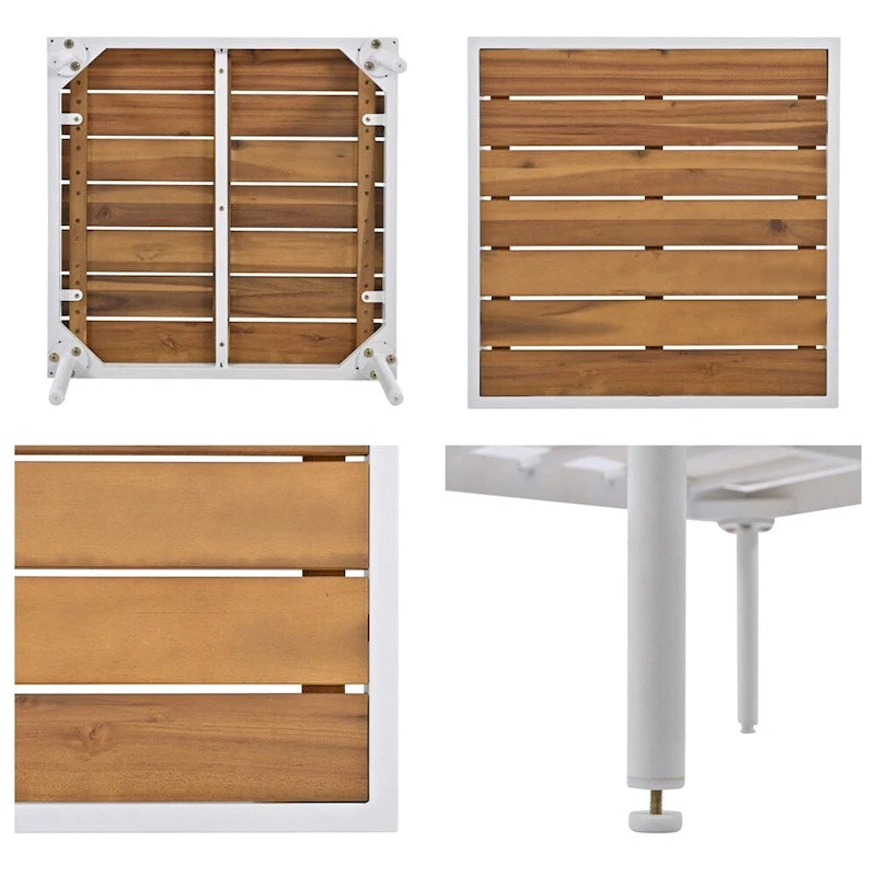 Ensemble de canapé d'angle de patio 8 pièces avec table basse