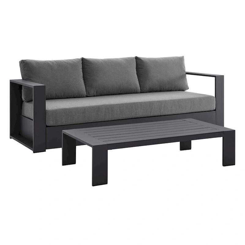Ensemble 2 pièces Tahoe en aluminium thermolaqué pour patio