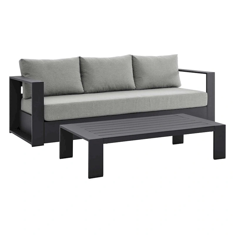 Ensemble 2 pièces Tahoe en aluminium thermolaqué pour patio