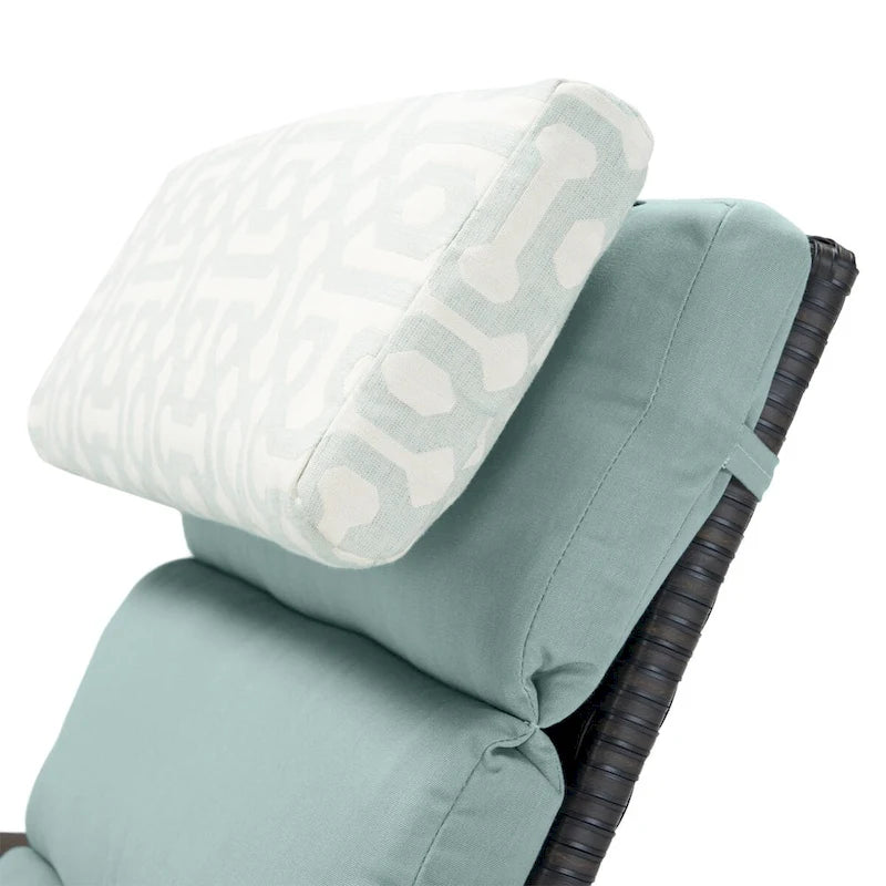 Ensemble de 2 chaises longues de patio d'extérieur Sunbrella Barcelo