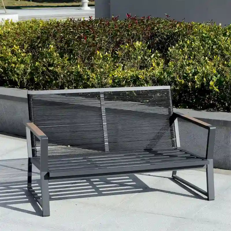 Ensemble de canapés de jardin avec fauteuils