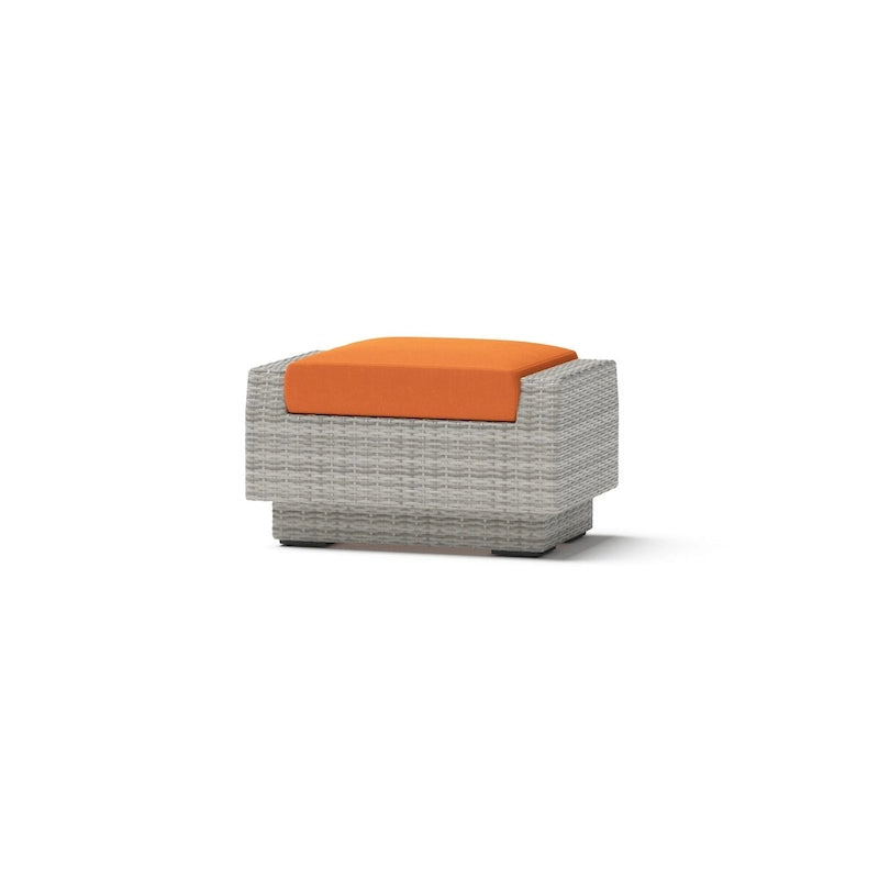 Ensemble de mobilier de patio avec foyer Cannes 8 pièces Sunbrella