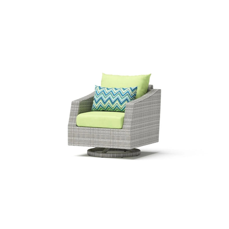 Ensemble de mobilier de patio avec foyer Cannes 8 pièces Sunbrella