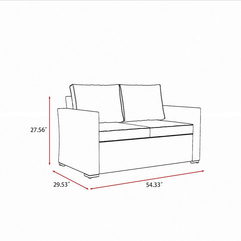 Ensemble de mobilier de jardin 6 places Laguna