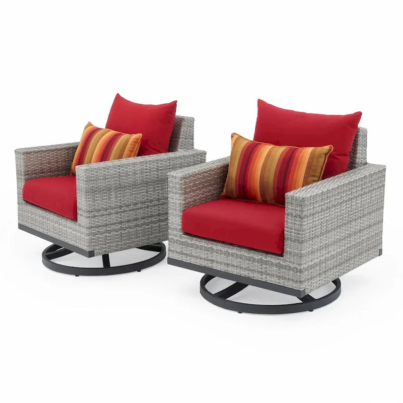 Ensemble de 5 fauteuils de patio Milo Sunbrella avec mouvement