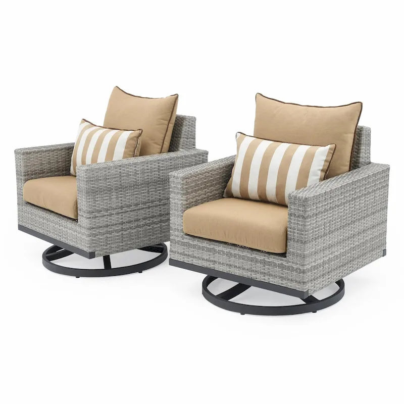Ensemble de 5 fauteuils de patio Milo Sunbrella avec mouvement