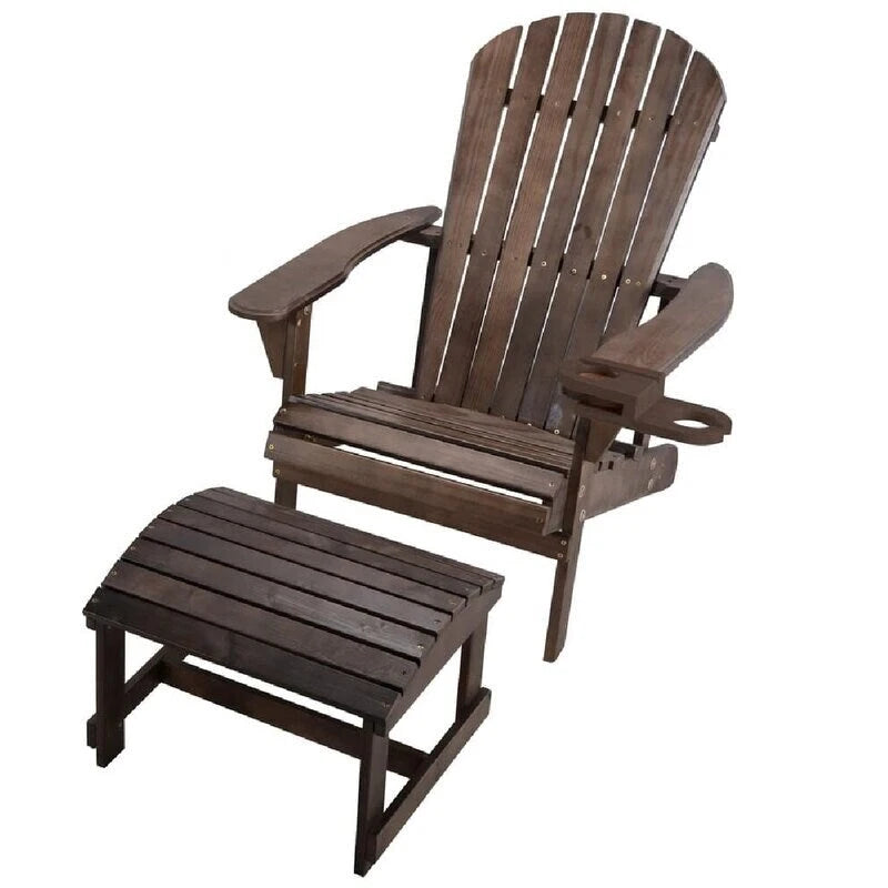 Ensemble fauteuil Adirondack et ottoman Earth Collection
