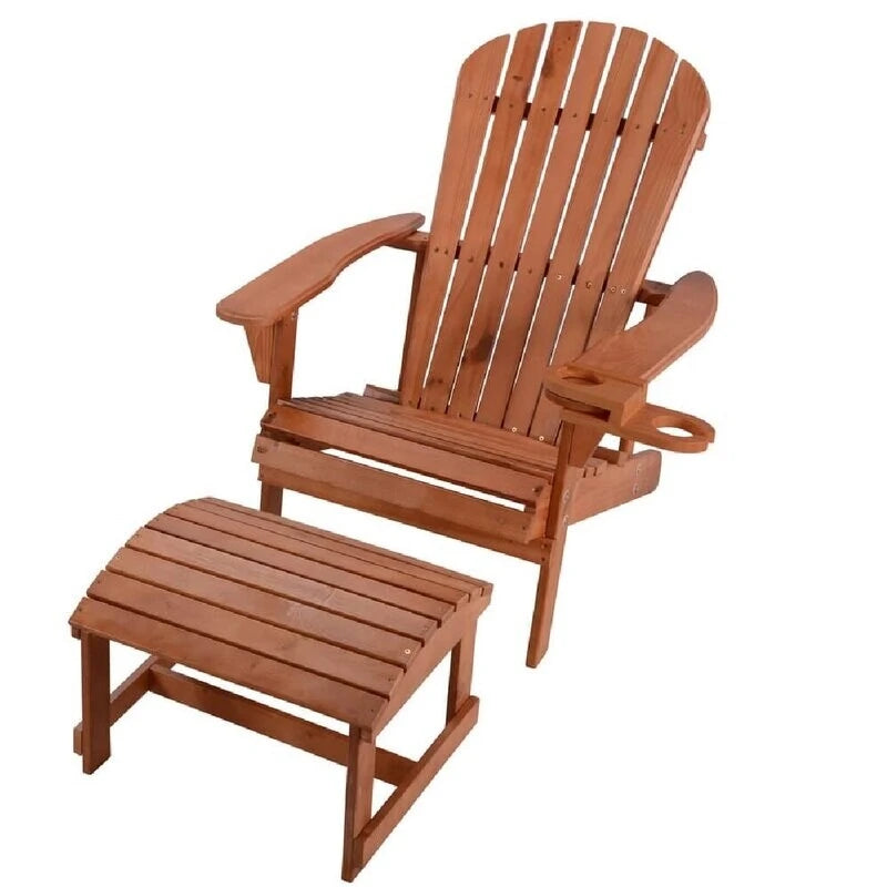 Ensemble fauteuil Adirondack et ottoman Earth Collection