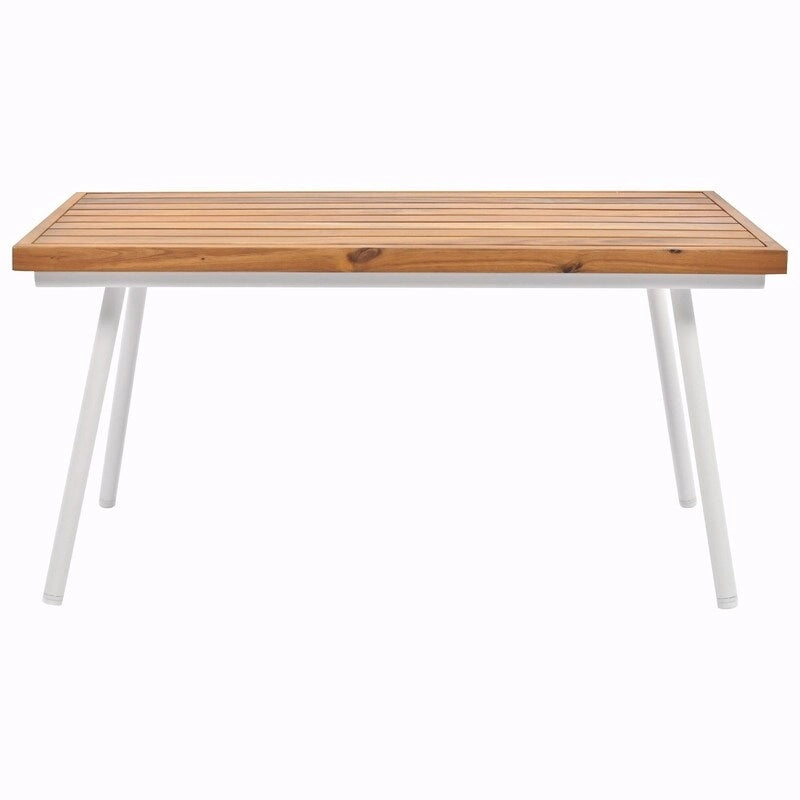 Salon de jardin bohème 4 pièces en corde : Assise d'extérieur avec table en bois d'acacia, Coussins épais
