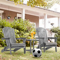 Ensemble de 2 chaises Adirondack pliantes en bois pour l'extérieur