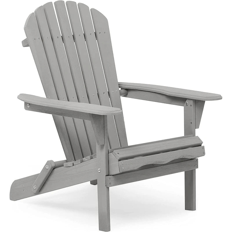 Ensemble de 2 chaises Adirondack pliantes en bois pour l'extérieur