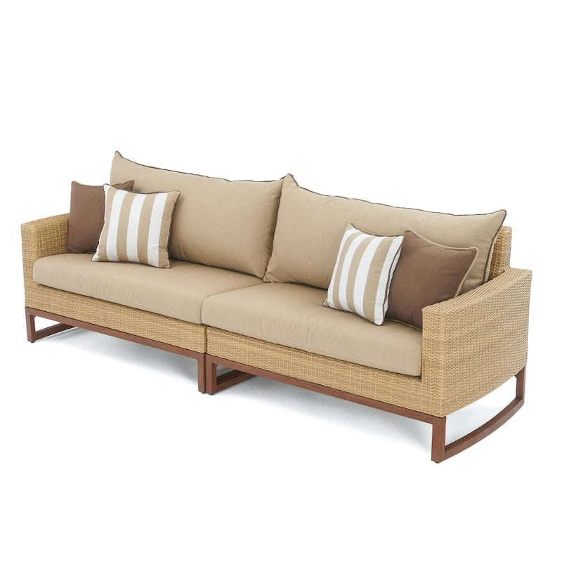 Ensemble Mili 8 pièces de canapé et fauteuils de jardin Sunbrella