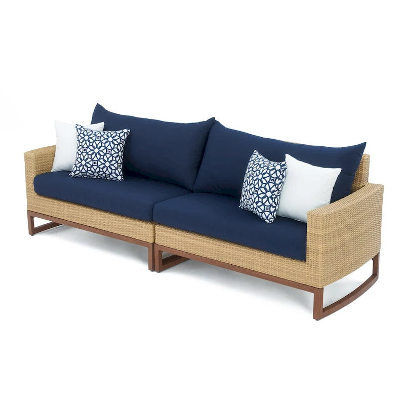 Ensemble Mili 8 pièces de canapé et fauteuils de jardin Sunbrella