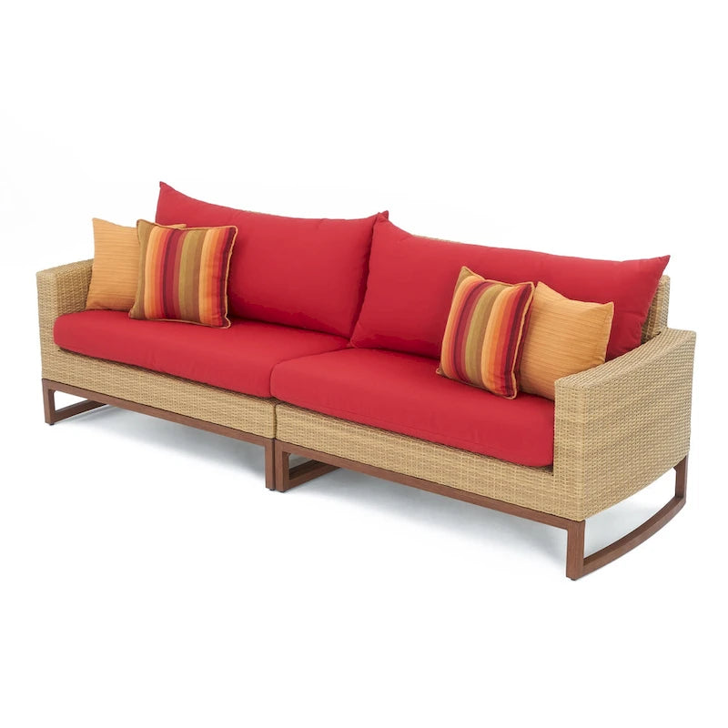 Ensemble Mili 8 pièces de canapé et fauteuils de jardin Sunbrella