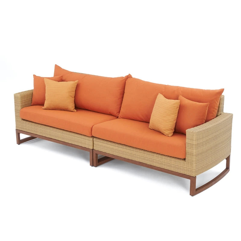 Ensemble Mili 8 pièces de canapé et fauteuils de jardin Sunbrella