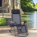 Fauteuils à bascule d'extérieur Outsunny, Rocking longue pliable inclinable