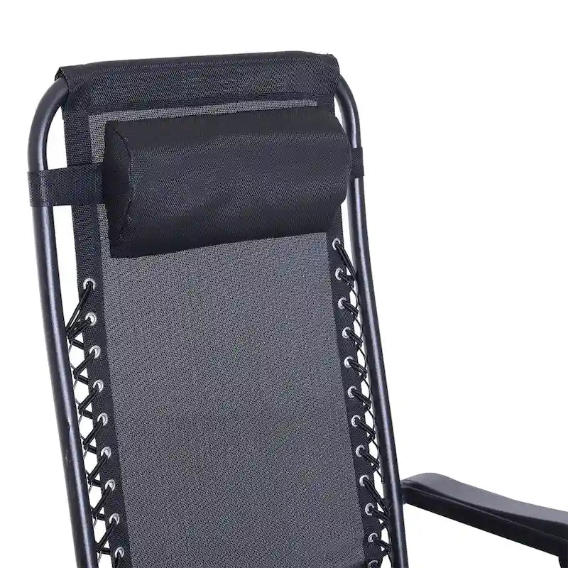 Fauteuils à bascule d'extérieur Outsunny, Rocking longue pliable inclinable