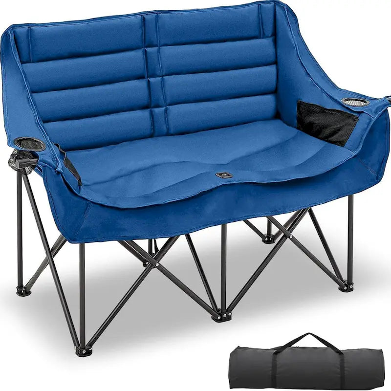 Chaise de camping pliable DoCred Oversized 2 Person entièrement rembourrée