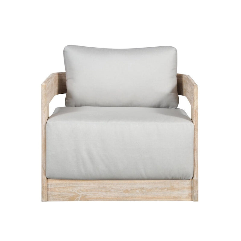 Fauteuil pivotant Paradiso en teck aspect naturel pour l'extérieur