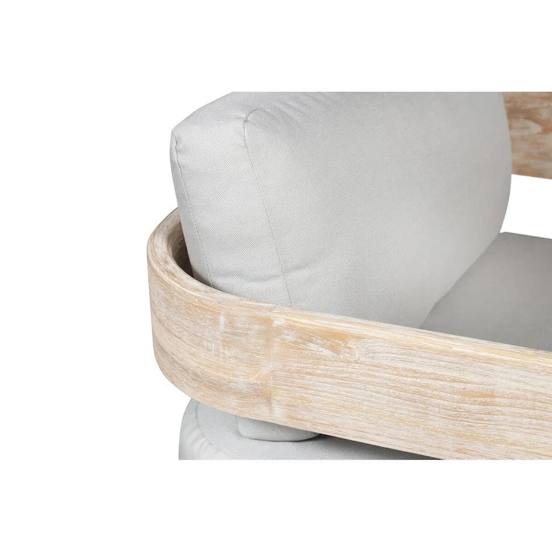 Fauteuil pivotant Paradiso en teck aspect naturel pour l'extérieur