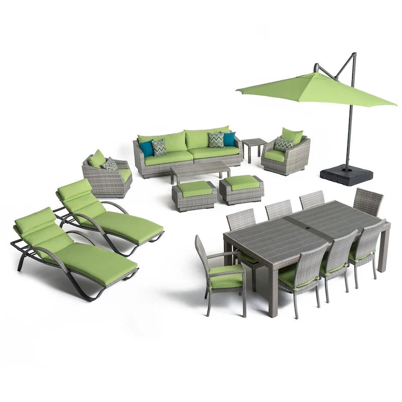 Ensemble de patio extérieur Cannes 20 pièces Sunbrella