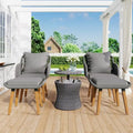 Ensembles de 5 chaises de patio, Ensemble de conversation pour patio