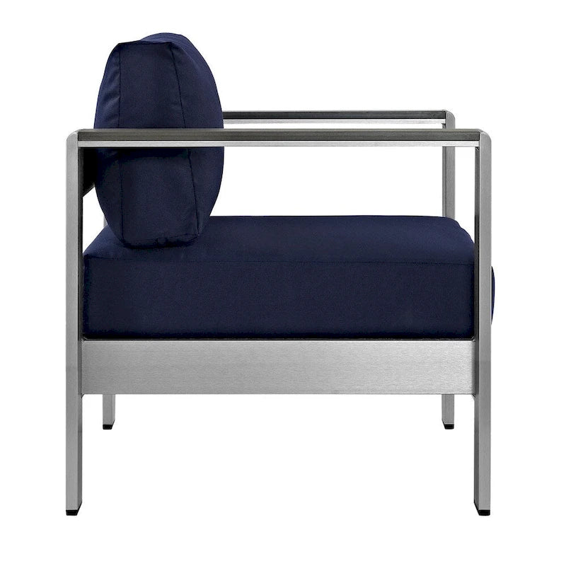 Fauteuil d'extérieur en aluminium pour la plage
