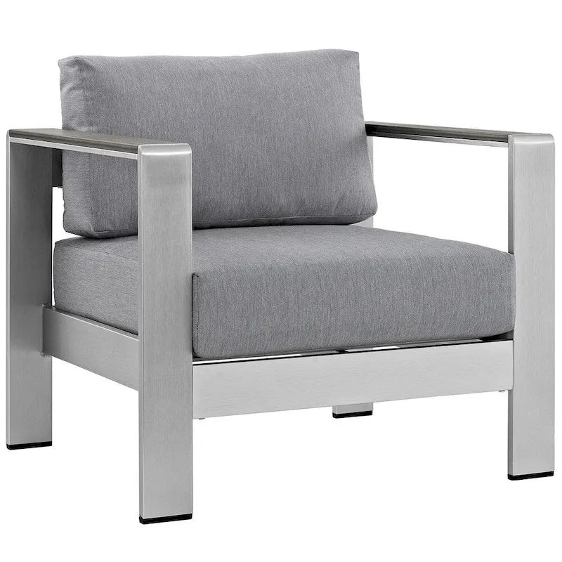 Fauteuil d'extérieur en aluminium pour la plage