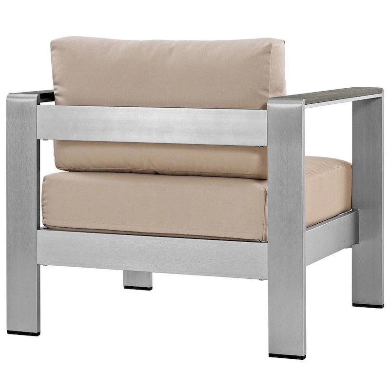 Fauteuil d'extérieur en aluminium pour la plage