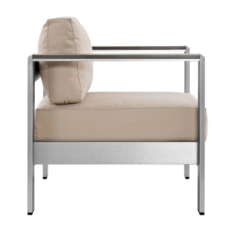 Fauteuil d'extérieur en aluminium pour la plage
