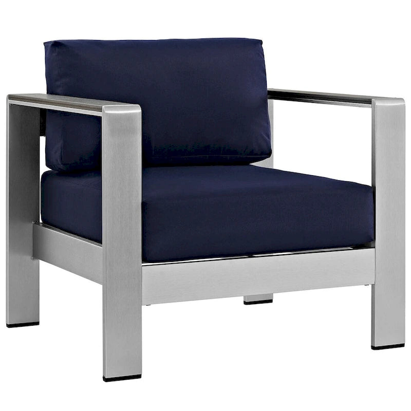 Fauteuil d'extérieur en aluminium pour la plage