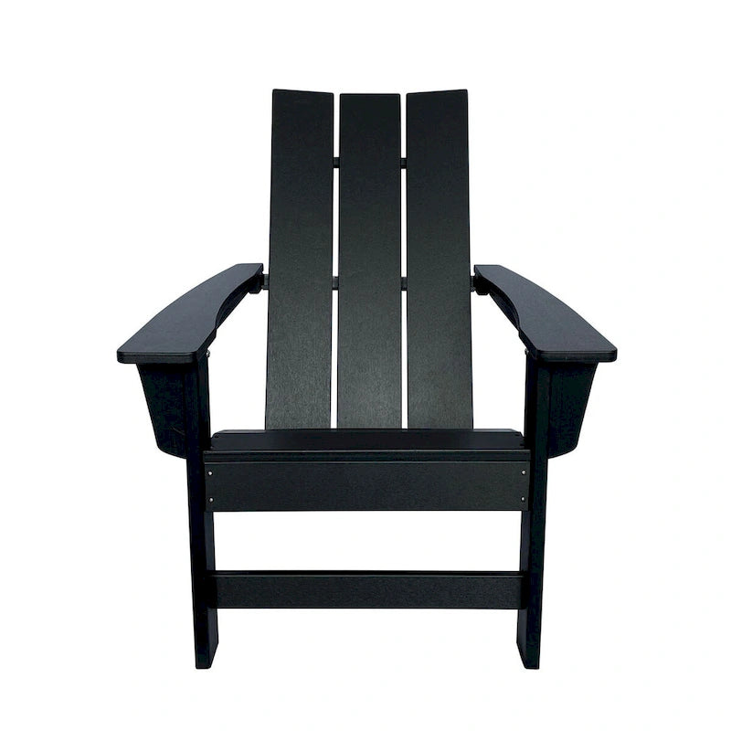 Ensemble de chaise et table Adirondack modernes d'extérieur Hampton, en polybois tout temps