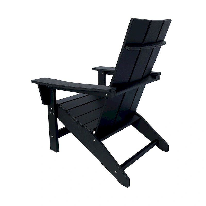 Ensemble de chaise et table Adirondack modernes d'extérieur Hampton, en polybois tout temps