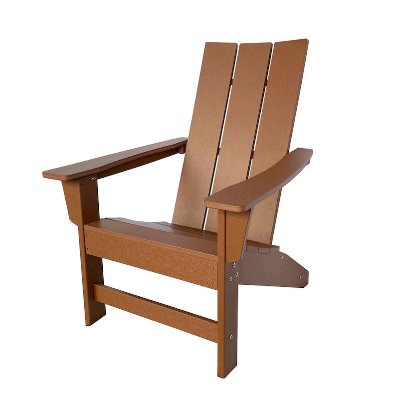 Ensemble de chaise et table Adirondack modernes d'extérieur Hampton, en polybois tout temps