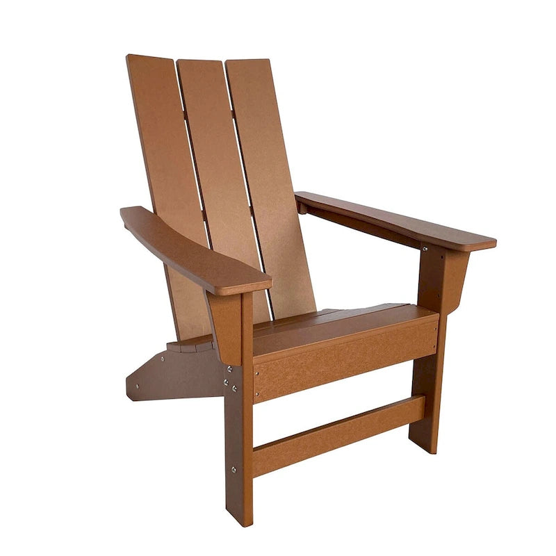 Ensemble de chaise et table Adirondack modernes d'extérieur Hampton, en polybois tout temps