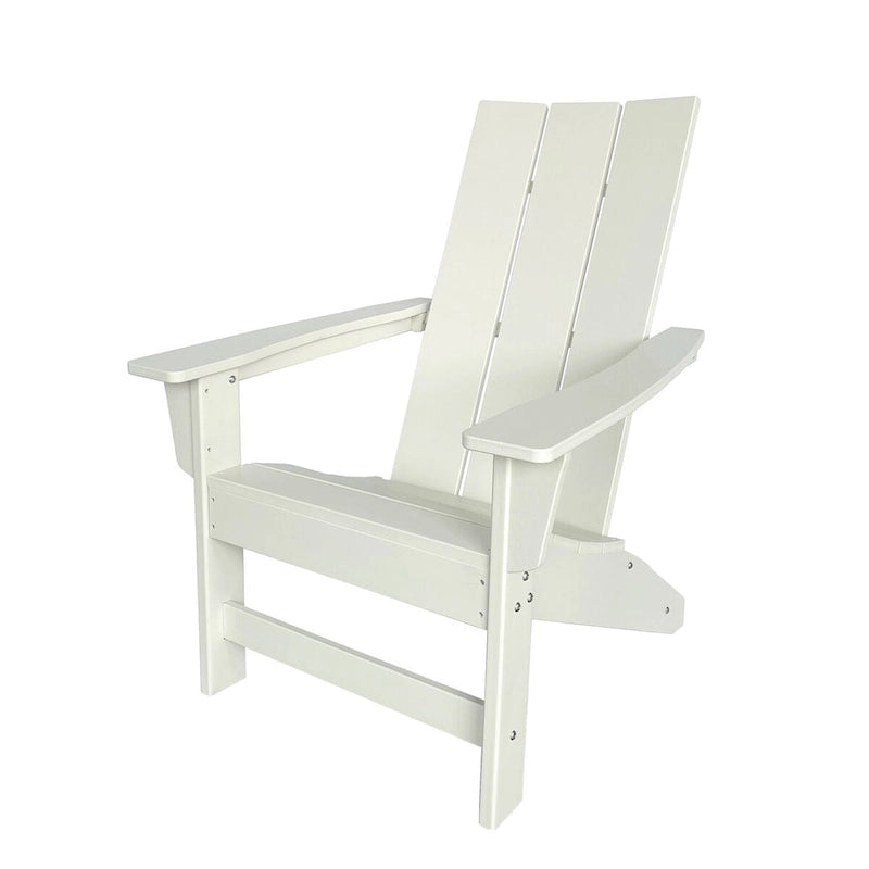 Ensemble de chaise et table Adirondack modernes d'extérieur Hampton, en polybois tout temps