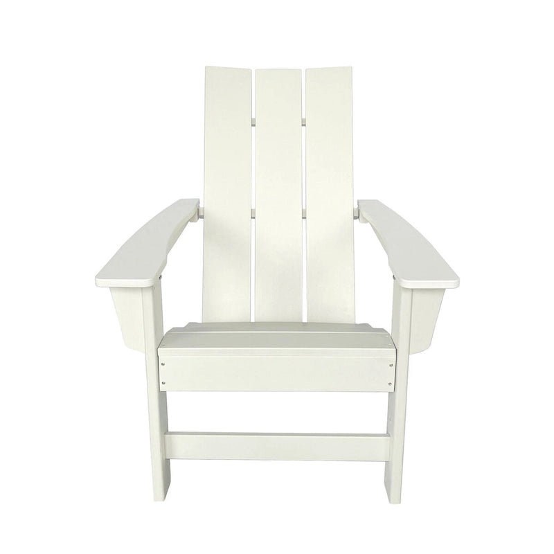 Ensemble de chaise et table Adirondack modernes d'extérieur Hampton, en polybois tout temps