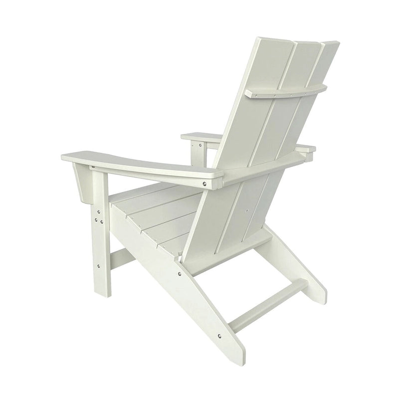 Ensemble de chaise et table Adirondack modernes d'extérieur Hampton, en polybois tout temps