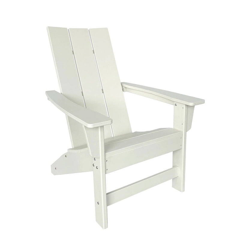 Ensemble de chaise et table Adirondack modernes d'extérieur Hampton, en polybois tout temps