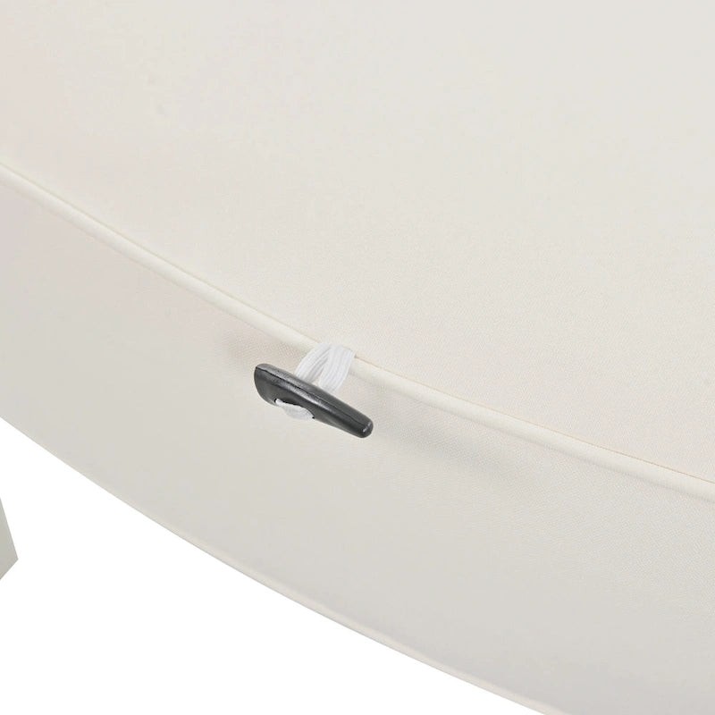 Lit de repos double en rotin pour patio extérieur