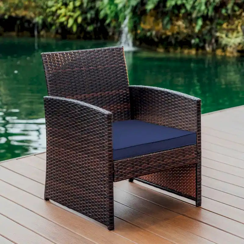 Ensemble de conversation de 3 meubles de patio Nestl en osier
