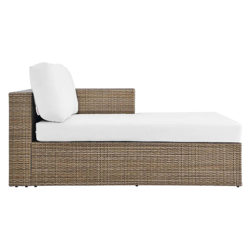 Convene Patio extérieur Chaise longue accoudoir droit